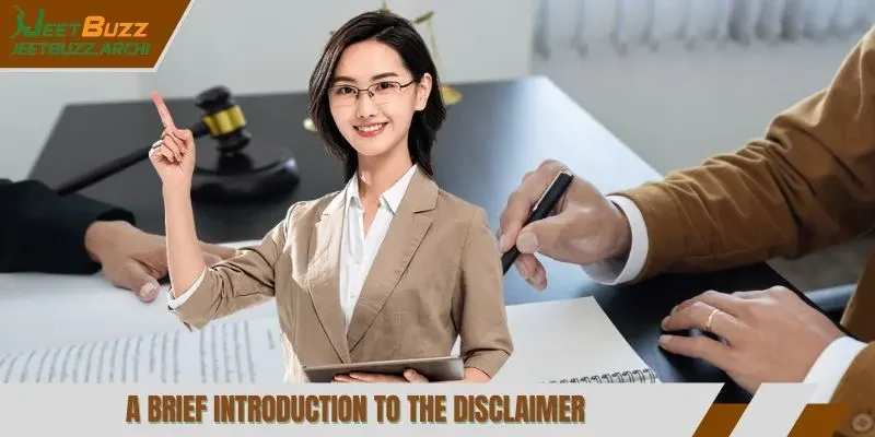 A brief introduction to the disclaimer