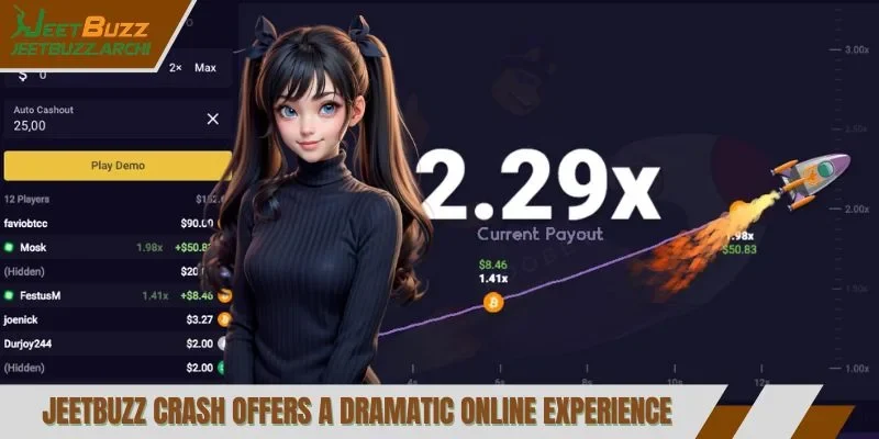 Jeetbuzz Crash offers a dramatic online experience