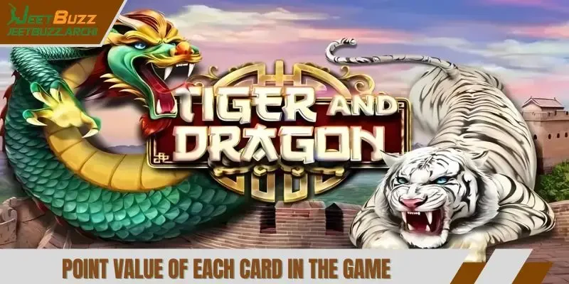 Point value of each card in the game